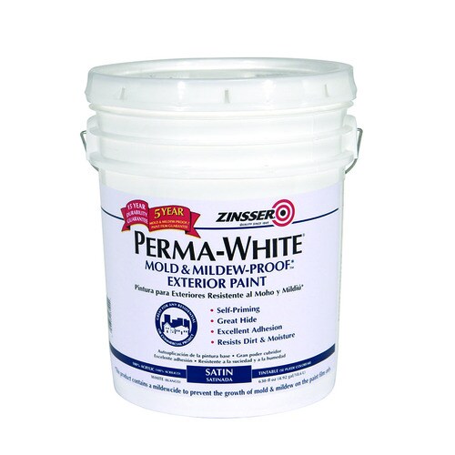 RustOleum Permawhite Satin White Latex Exterior Paint (Actual Net