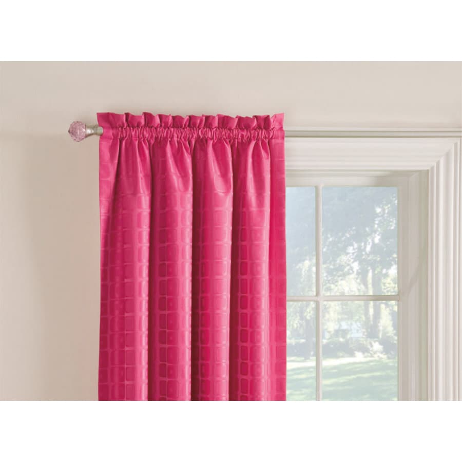 Shop Style Selections Gabby 63in Pink Polyester Rod Pocket Room Darkening Single Curtain Panel 