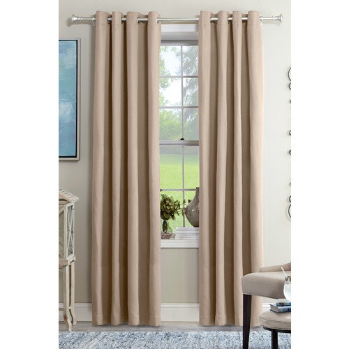 Allen Roth Kennerton 84 In Taupe Polyester Light Filtering