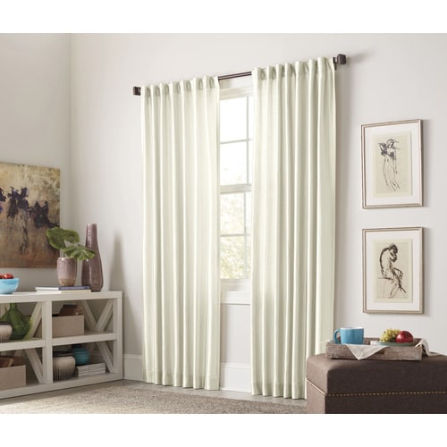 Allen Roth Glenellen 95 In Ivory Polyester Light Filtering