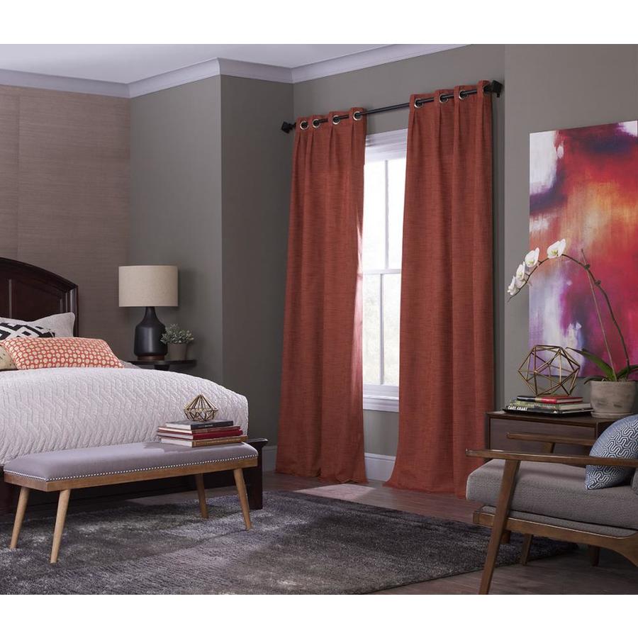 allen + roth Winbourne 95-in Spice Polyester Grommet Room Darkening ...