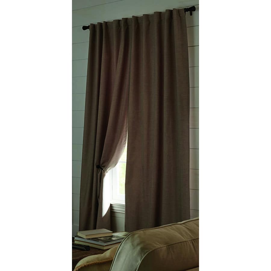 Allen Roth Warwick 95 In Taupe Polyester Room Darkening Thermal