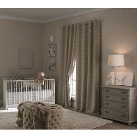 allen + roth Cecile 84-in Tan Polyester Room Darkening Thermal Lined Single Curtain Panel