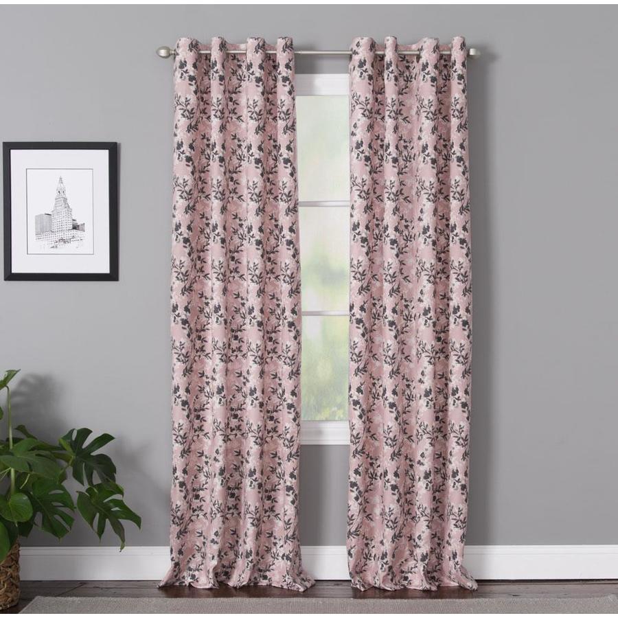 Ll Vera 50 In X 95 In Blush Pink Curtains Drapes At