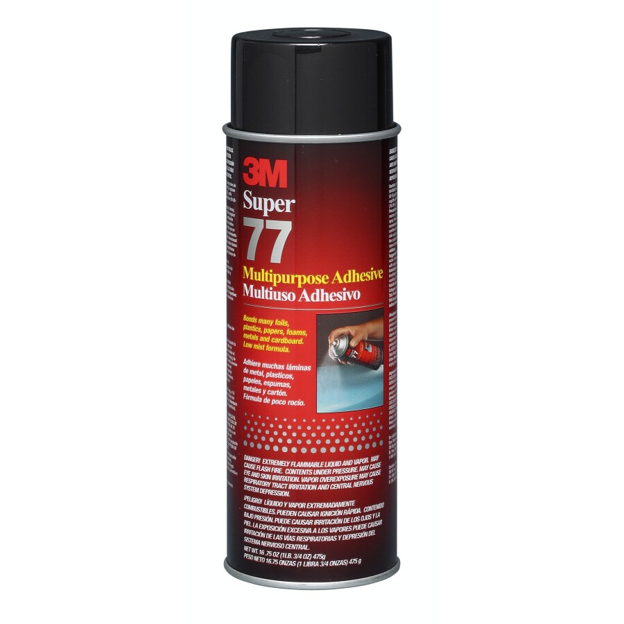 3M Spray 77 16.7fl oz Bonding Clear Multipurpose Adhesive in the