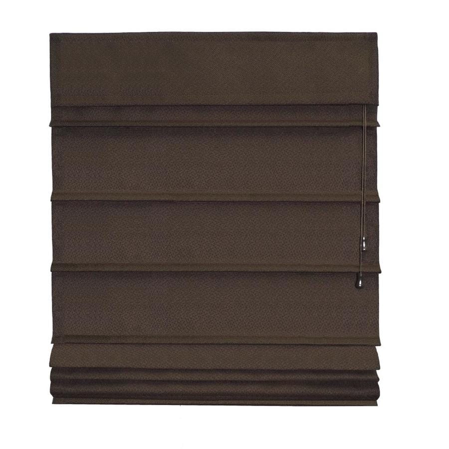 Radiance Chocolate Blackout Polyester Roman Shade Common 31 In Radiance Chocolate Blackout Polyester Roman Shade Common 31 In Actual
