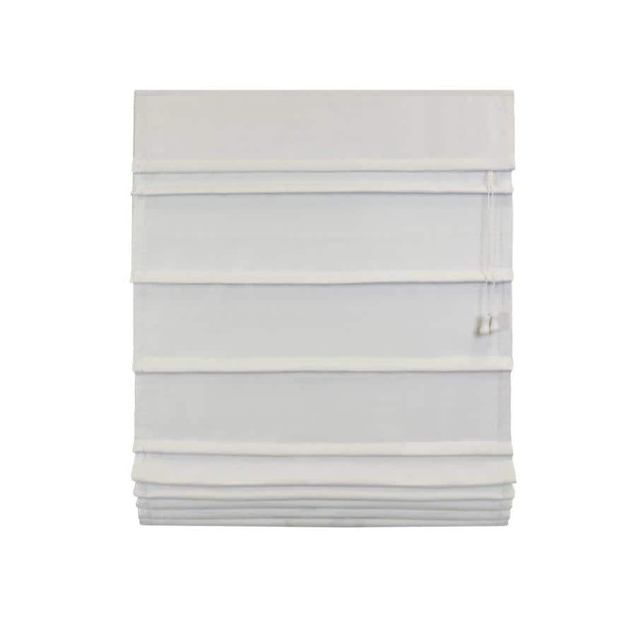 Radiance China White Room Darkening Polyester Roman Shade Radiance China White Room Darkening Polyester Roman Shade Common 31 In Actual
