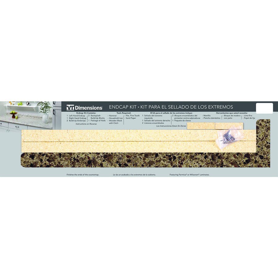 VT Dimensions 016149679994978-7 Henna Vesta Textured Gloss Kitchen End Cap