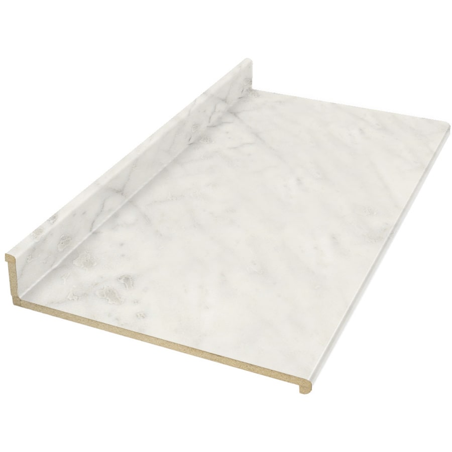 VT Dimensions Formica 4 ft Carrara  Bianco Straight Cut 