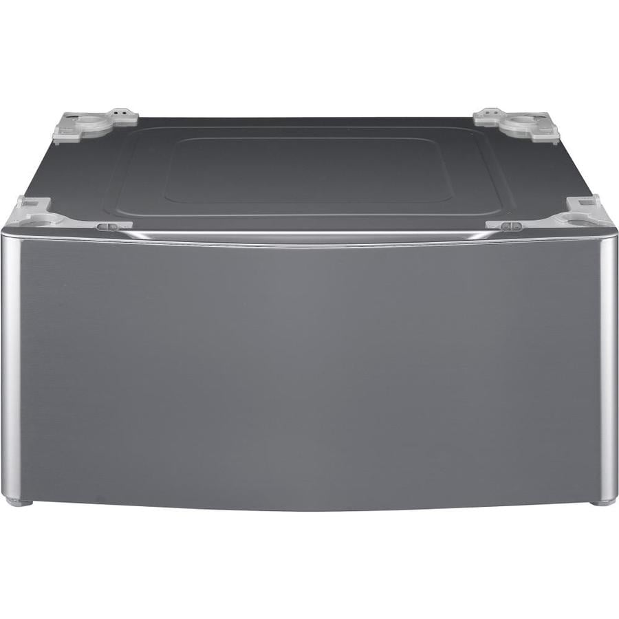 LG Graphite steel 13.6in x 27in Universal Laundry Pedestal with Storage Drawer at