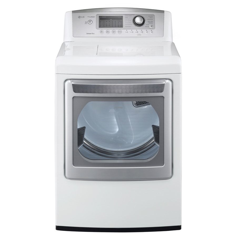 Lg 7 3 Cu Ft Gas Dryer With Steam Cycles White At Lowes Lg 7 3 Cu Ft Gas Dryer With Steam Cycles White