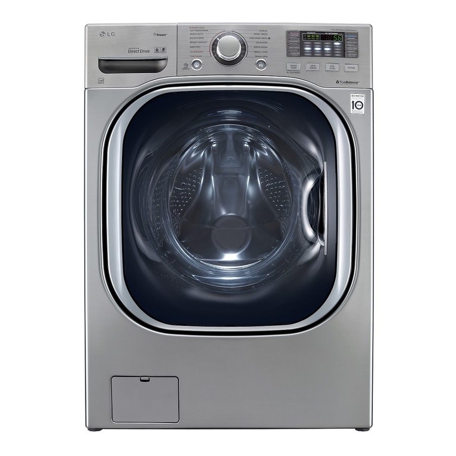 Lg 4 3 Cu Ft High Efficiency Front Load Washer With Steam Cycle Lg 4 3 Cu Ft High Efficiency Front Load Washer With Steam Cycle