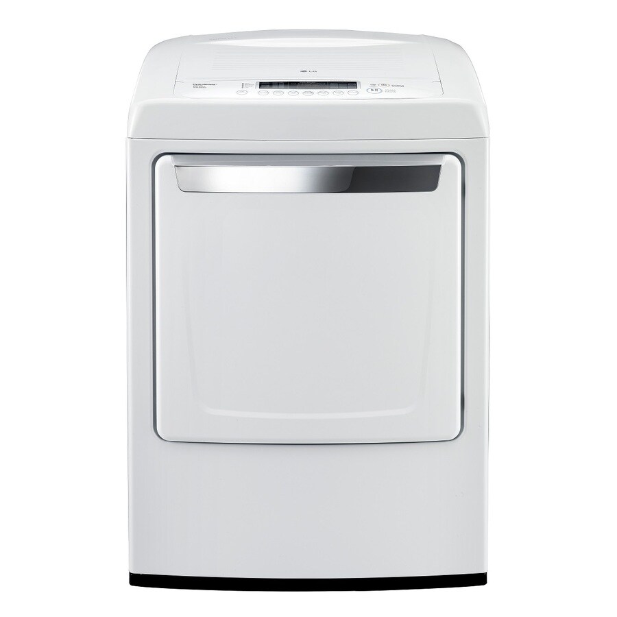 LG 7.4-cu ft Reversible Side Swing Door Stackable Smart Gas Dryer (White)  ENERGY STAR