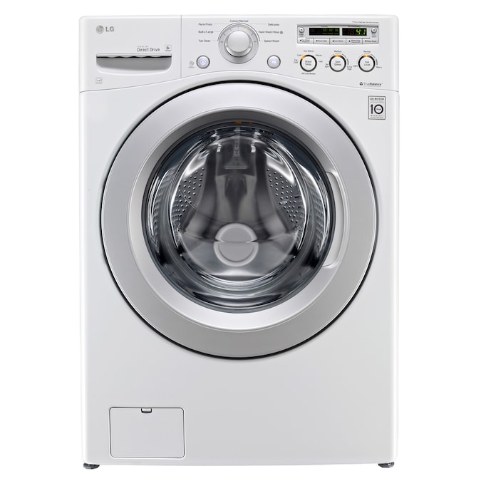 LG 4cu ft High Efficiency Stackable FrontLoad Washer (White) ENERGY STAR in the FrontLoad