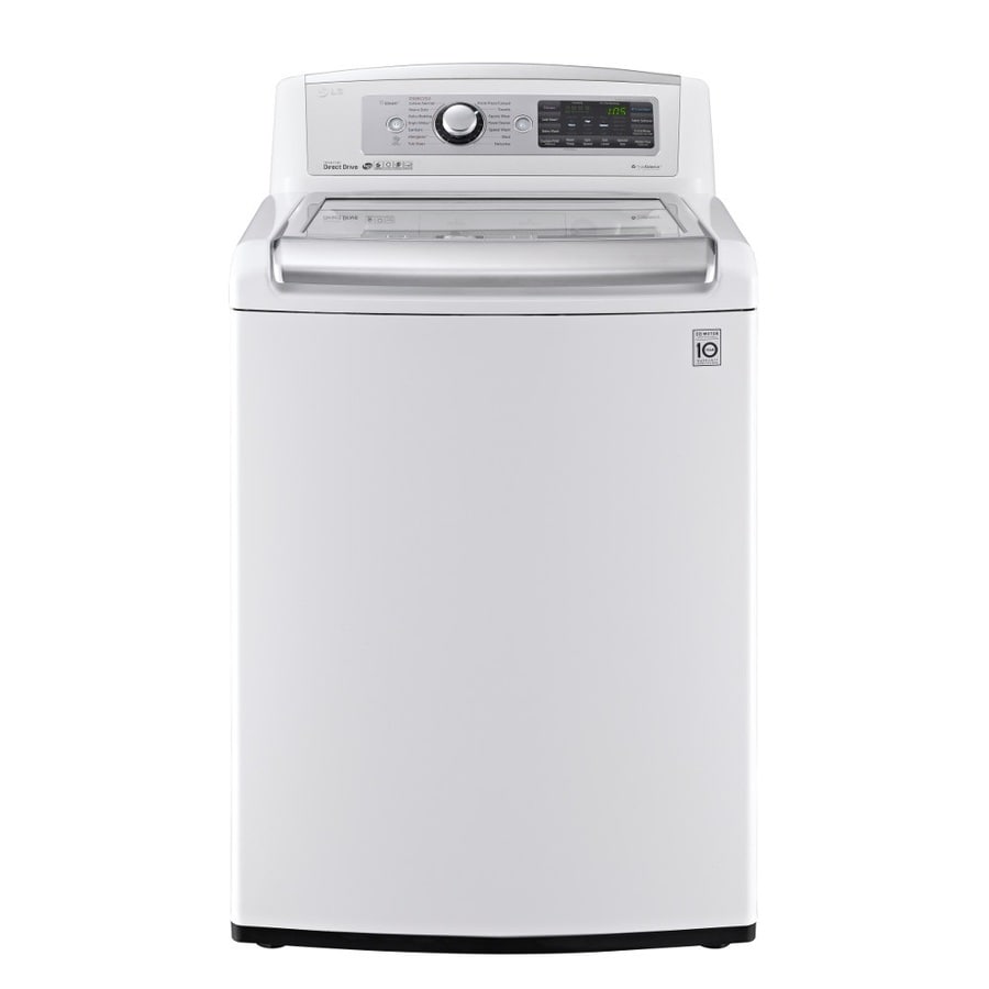 Lg 5 0 Cu Ft High Efficiency Top Load Washer White Energy Star At