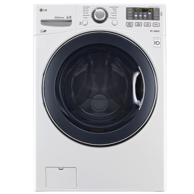 LG Twinwash Compatible 4.5cu ft HighEfficiency Stackable FrontLoad Washer (White) ENERGY STAR