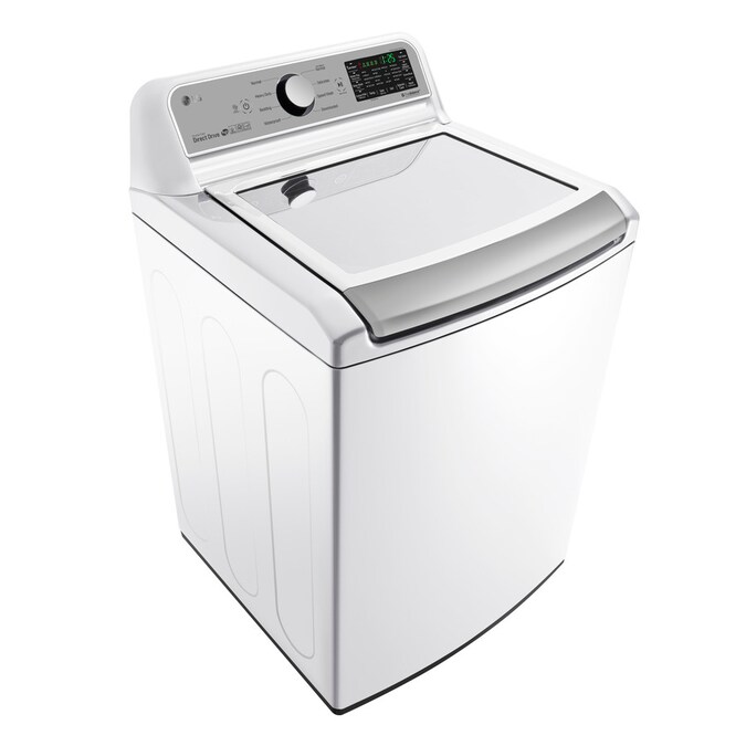 Lg 5 Cu Ft High Efficiency Top Load Washer White Energy Star At Lowes Com