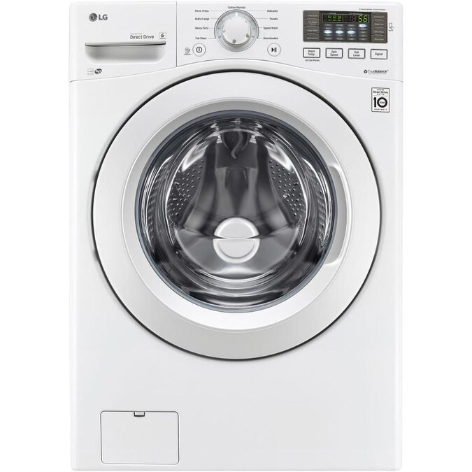 LG 4.3cu ft High Efficiency Stackable FrontLoad Washer (White) ENERGY STAR in the FrontLoad