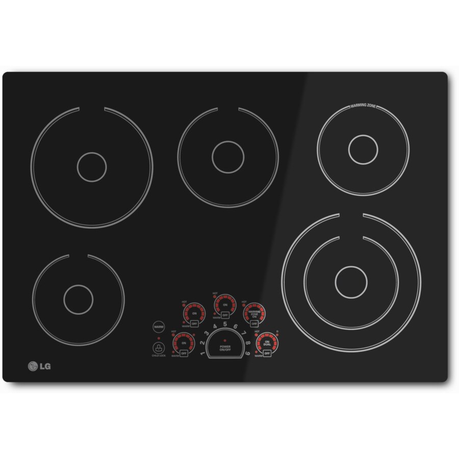 Lg 30 Inch Element Smooth Surface Radiant Black Electric Cooktop