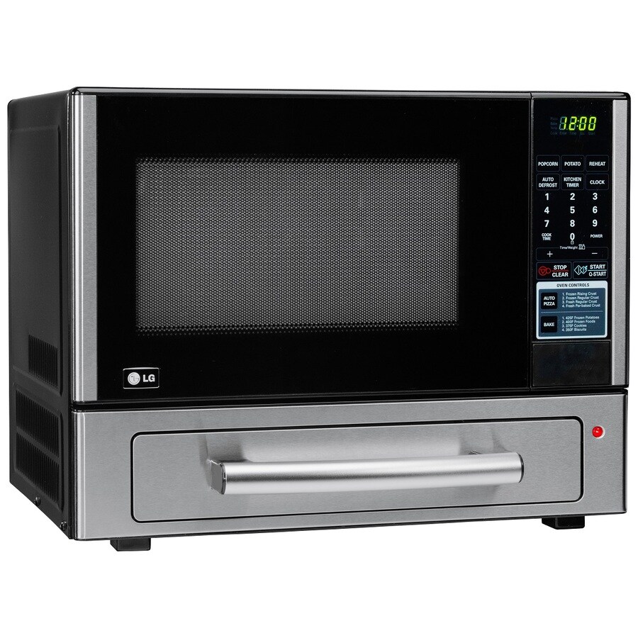 LG LCSP1110ST 1.1 cu. ft. Combination Countertop Microwave/Baking Drawer  with 1,000 Watt Microwave Oven, 1,400 Watt Baking Drawer, Auto Pizza  Feature