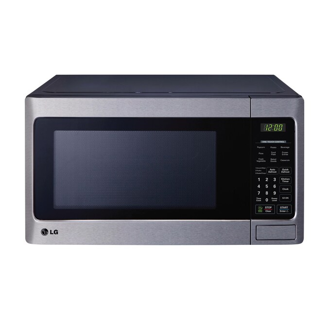 LG 1.1-cu ft 1000-Watt Countertop Microwave (Stainless Steel) in the
