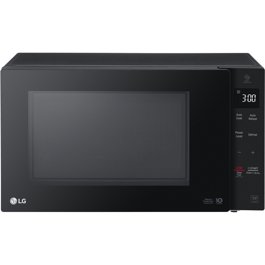 Lg 1 2 Cu Ft 1200 Countertop Microwave Smooth Black At Lowes Com