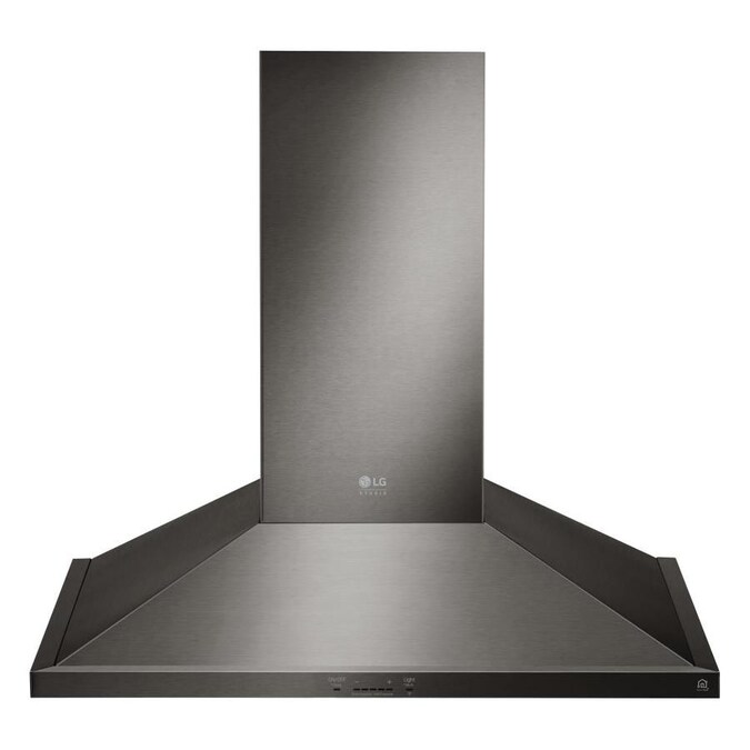 LG 30in Ducted Black Stainless Steel WallMounted Range Hood in the WallMounted Range Hoods