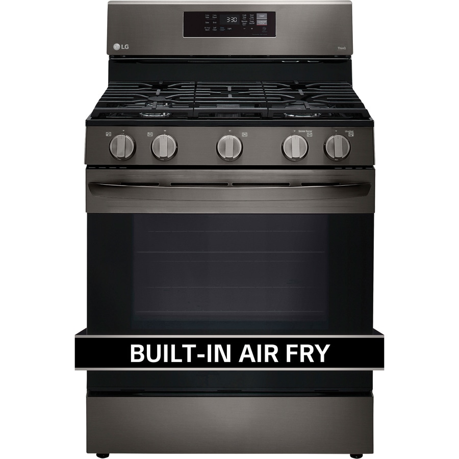 Lowes Black Stainless Steel Stove