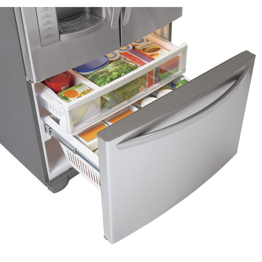 LG 27.6cu ft French Door Refrigerator with Ice Maker (Stainless Steel) at