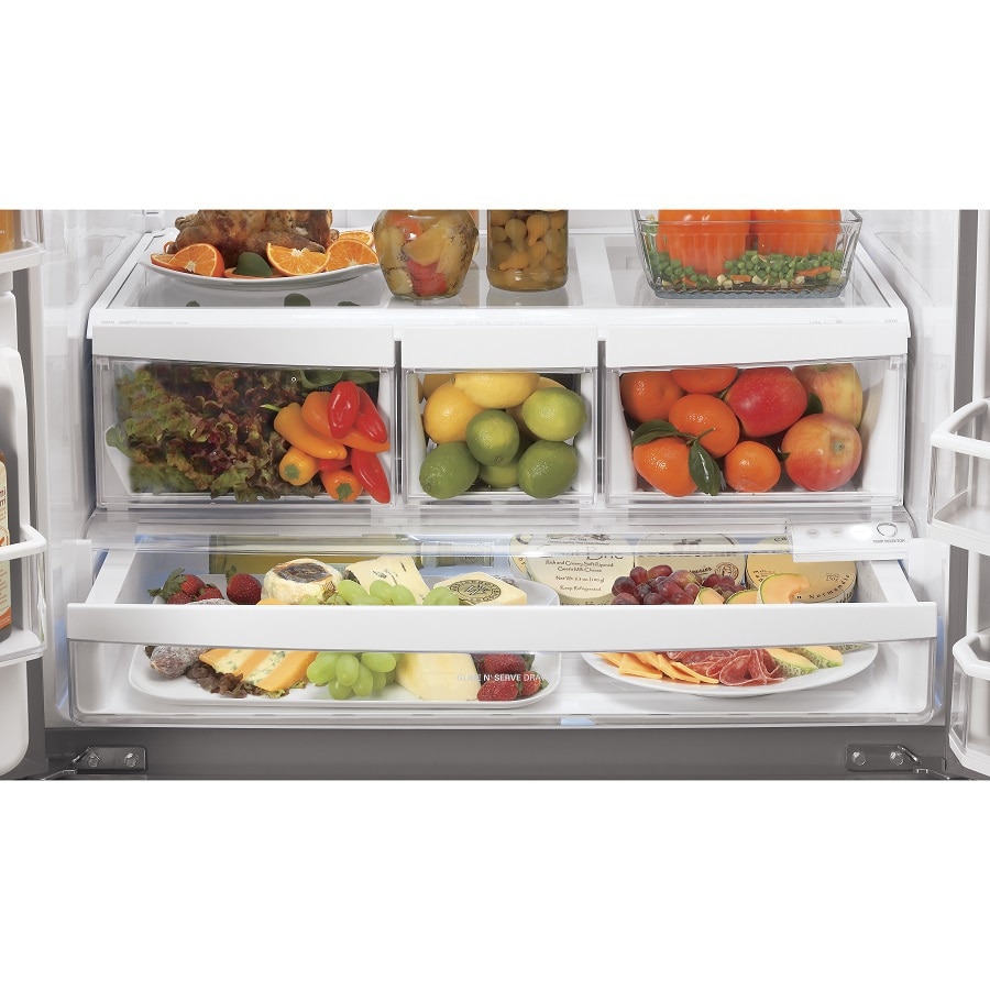 LG 27.6-cu ft French Door Refrigerator with Ice Maker (Stainless