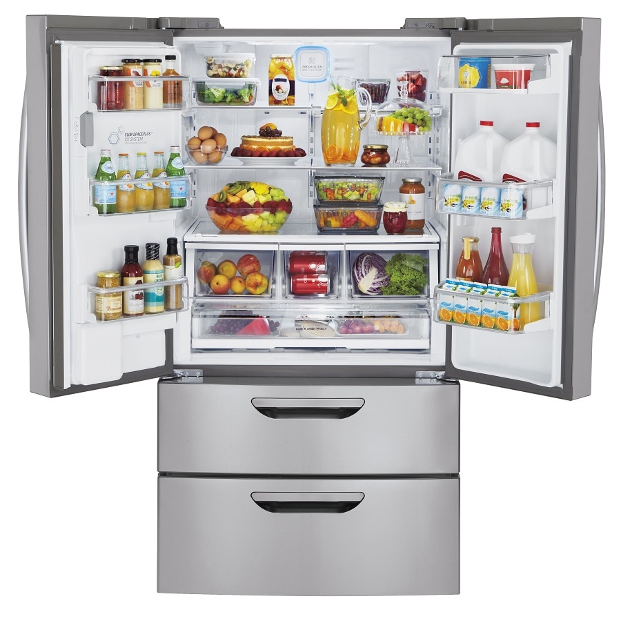 LG 30.5-cu ft 4-Door French Door Refrigerator with Ice Maker