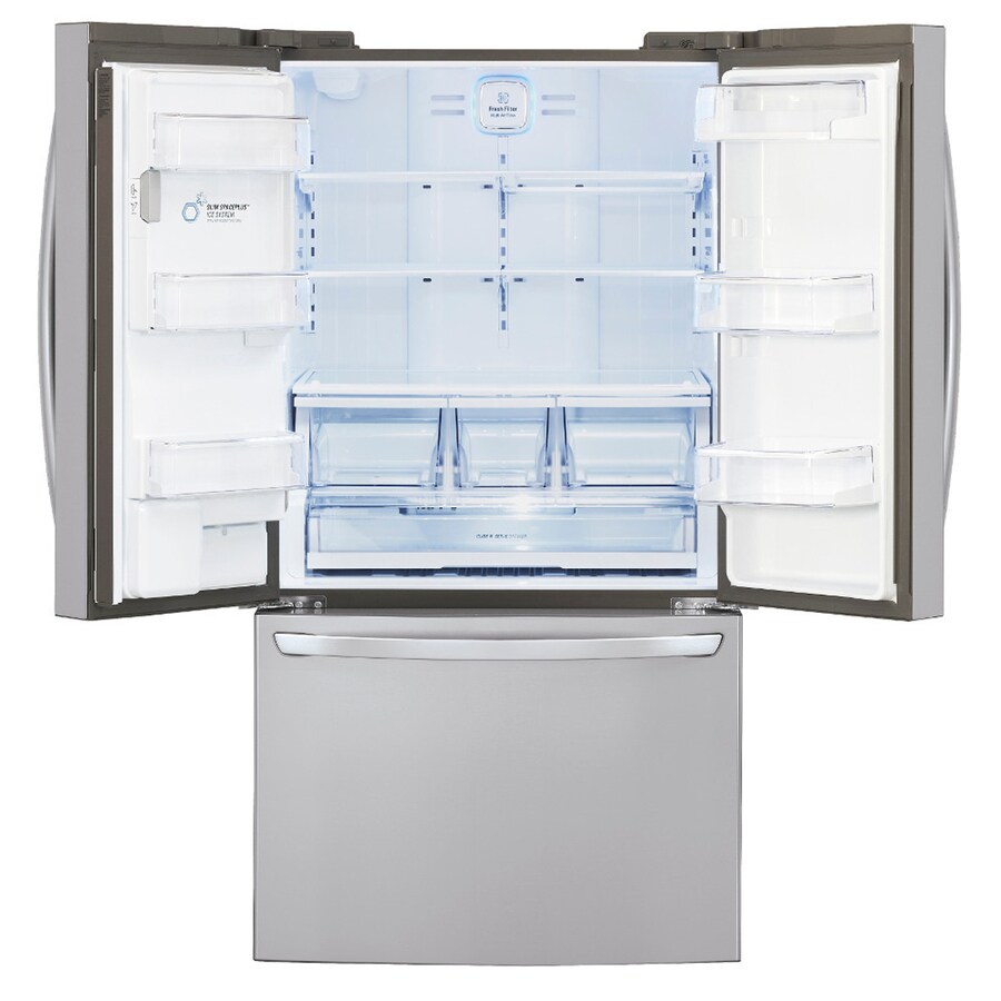 LG 29.2-cu ft French Door Refrigerator with Dual Ice Maker (Stainless ...