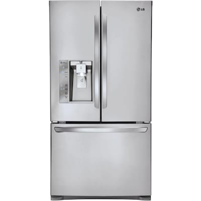 Lg 23 7 Cu Ft 3 Door Counter Depth French Door Refrigerators
