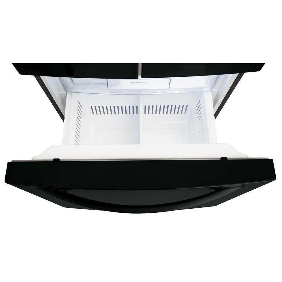 LG 21.8cu ft French Door Refrigerator with Ice Maker (Smooth Black