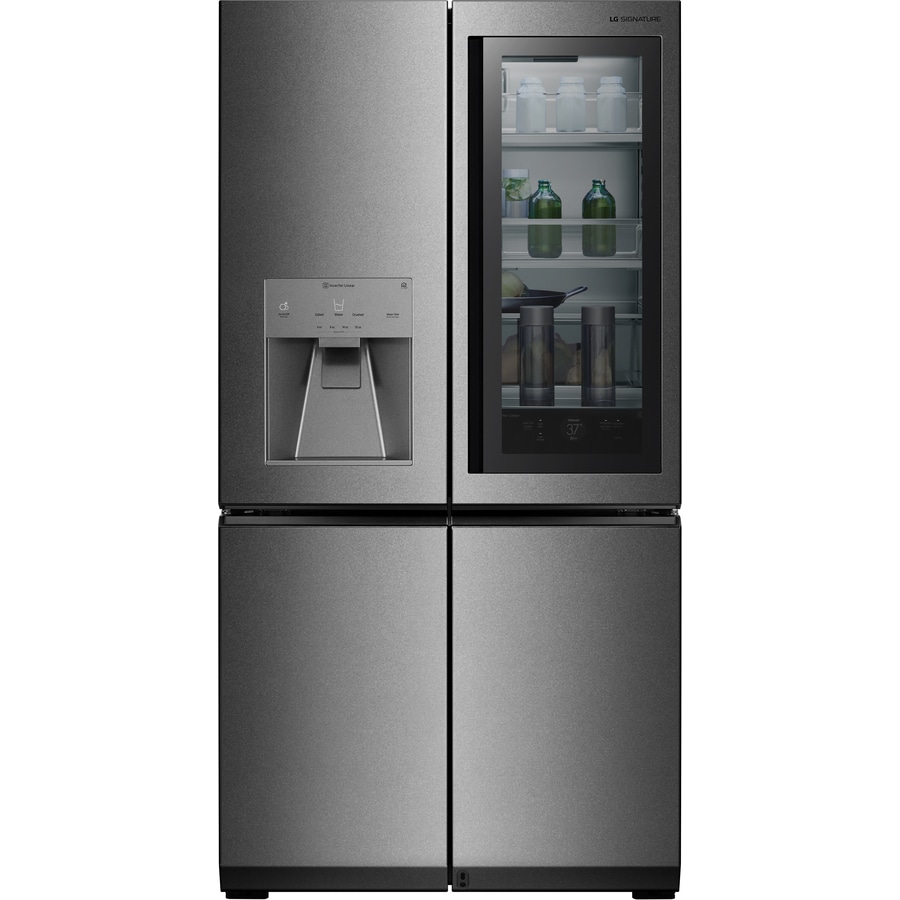 LG Signature InstaView 22.8cu ft 4Door CounterDepth French Door Refrigerator with Ice Maker