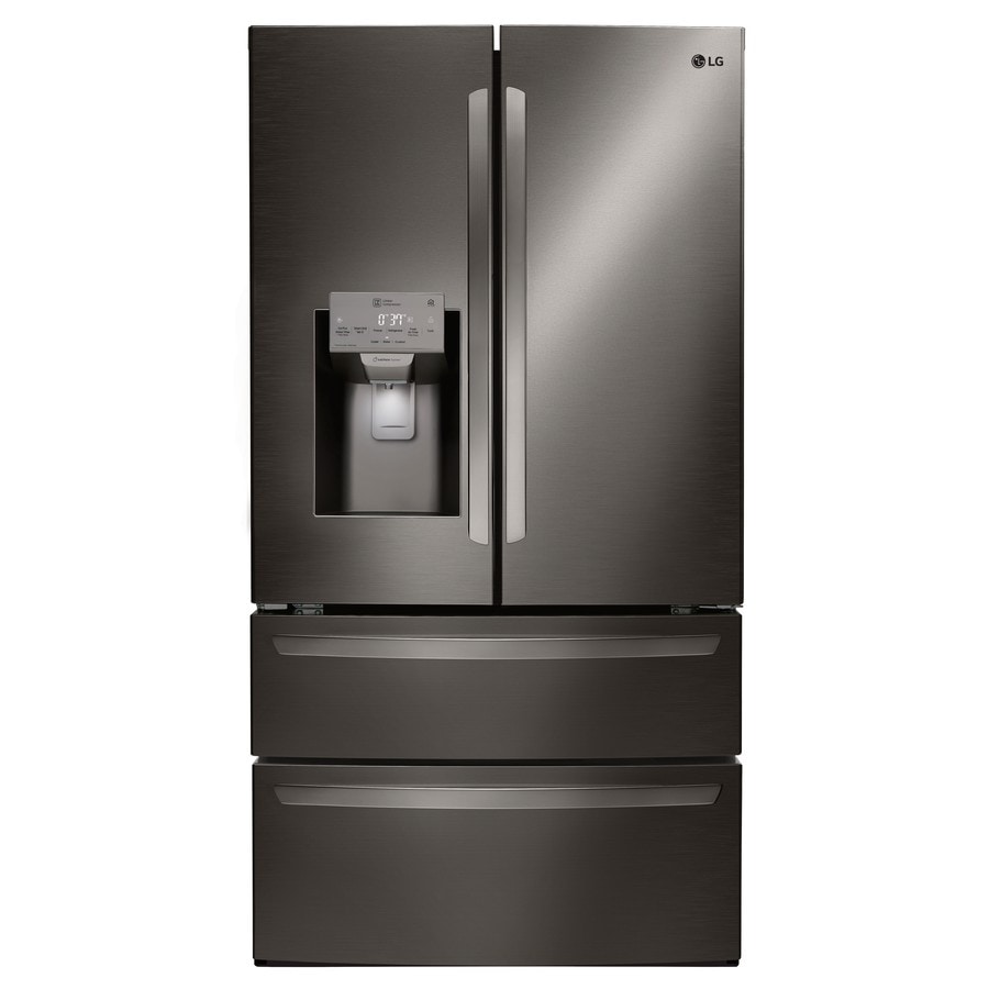 LG 27.8cu ft 4Door French Door Refrigerator with Ice Maker (Black