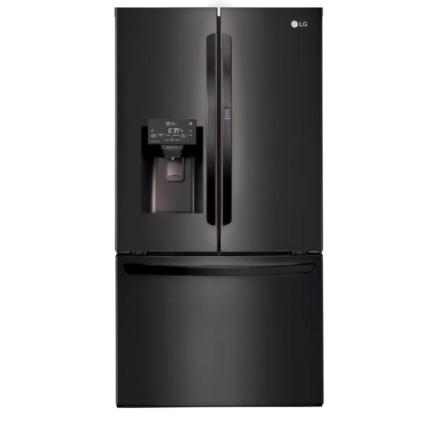 LG 26cu ft French Door Refrigerator with Dual Ice Maker (Matte Black