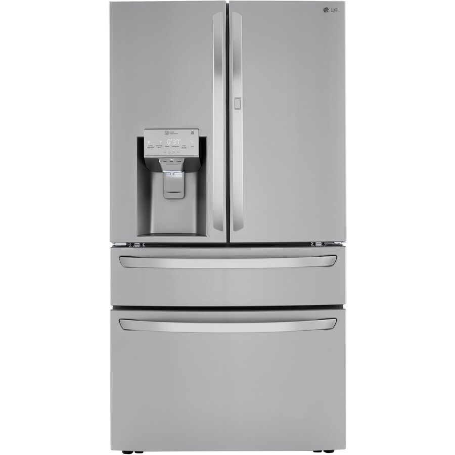 LG Craft Ice Smart Wi-Fi Enabled 22.5-cu ft 4-Door Counter-Depth French ...