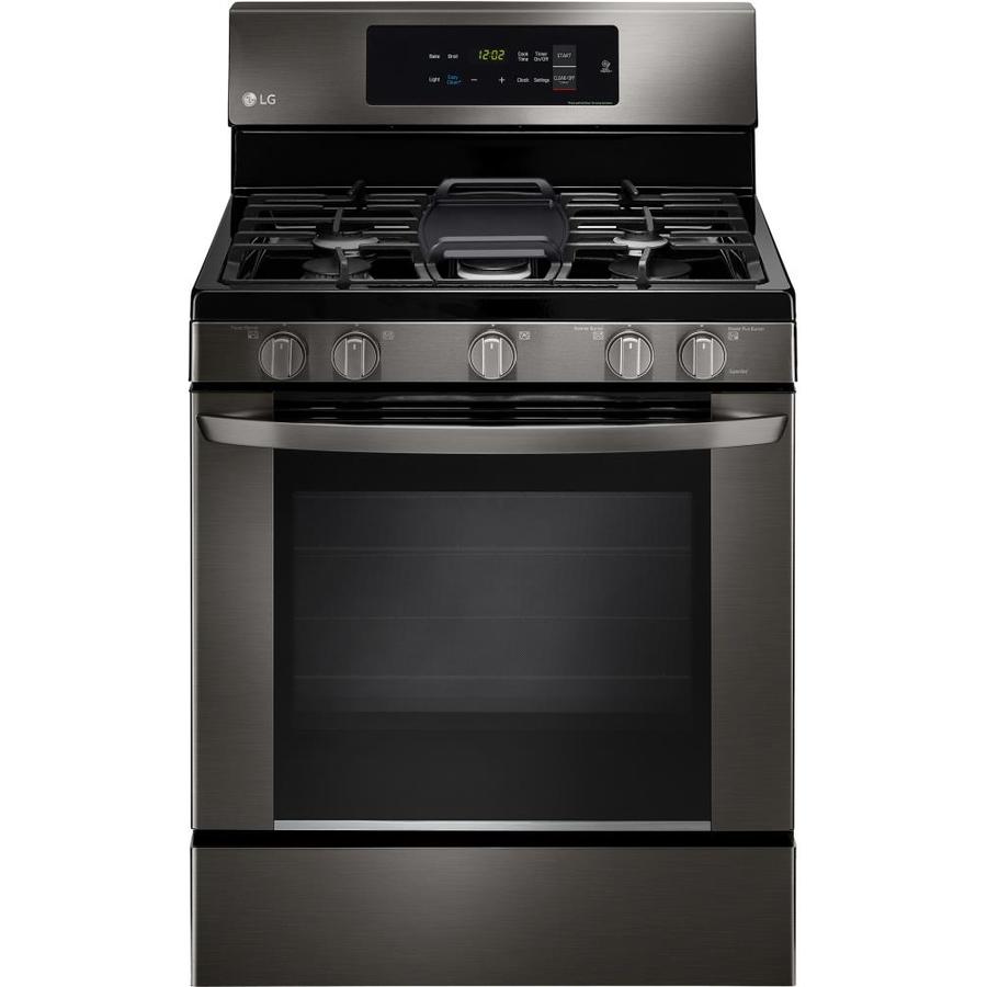 Lg Easyclean 5 Burners 5 4 Cu Ft Self Cleaning Freestanding Gas