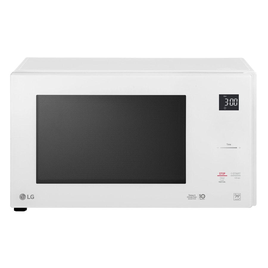 Lg 1 5 Cu Ft 12 Watt Countertop Microwave Smooth White At Lowes Com