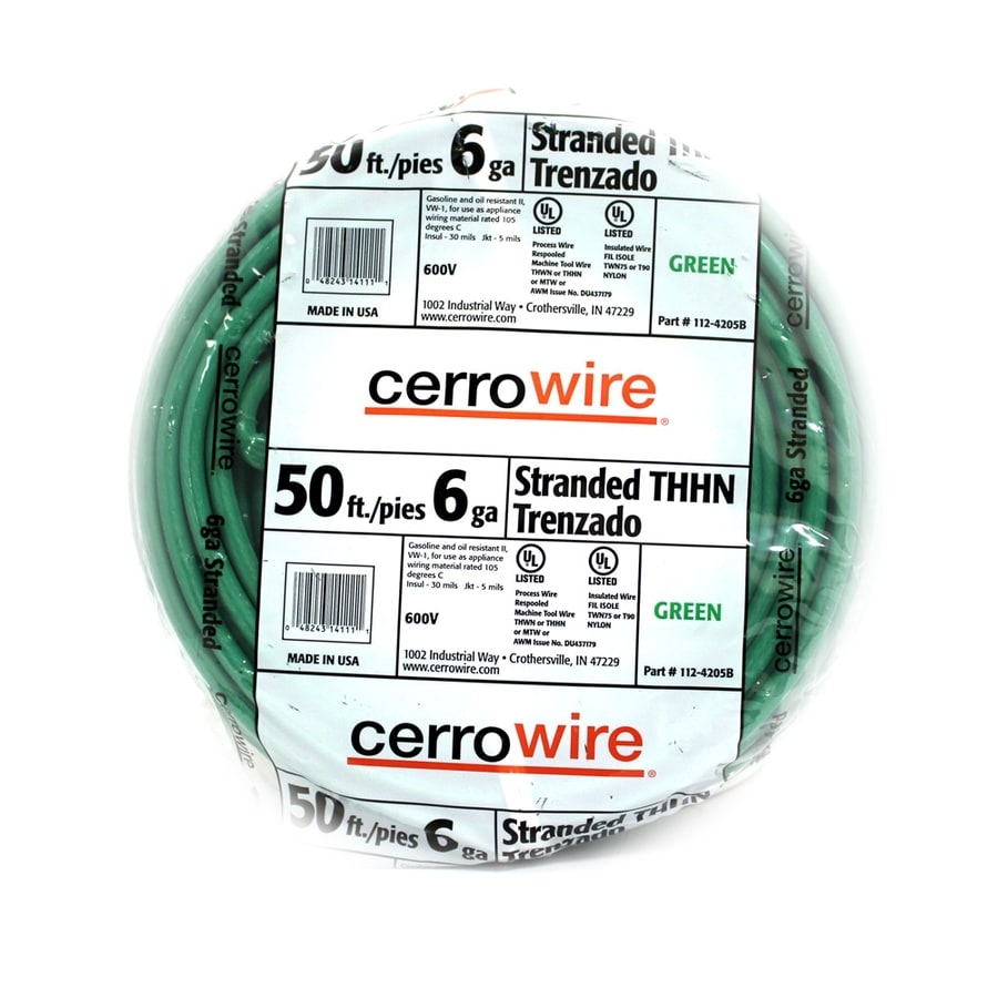 Cerrowire 500 ft. 10 Gauge White Stranded Copper THHN Wire 112