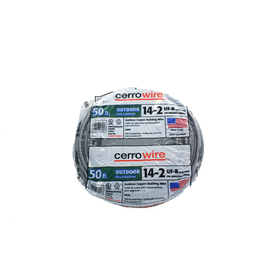 Southwire 50-ft 14/2 Solid UF Wire (By-the-Roll) At Lowes.com