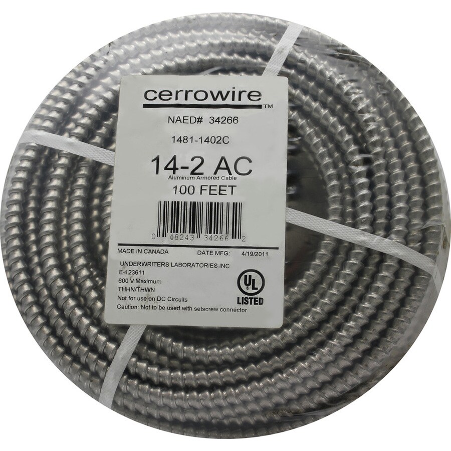Cerro Wire 100' 14Gauge Solid Aluminum Wire in the Specialty Wire