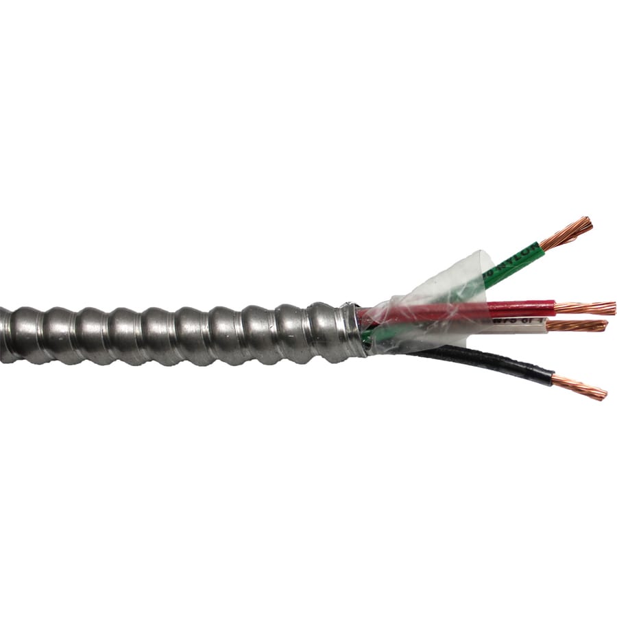 MC 4//3 with Ground 50 ft Copper Electrical wire METAL CLAD
