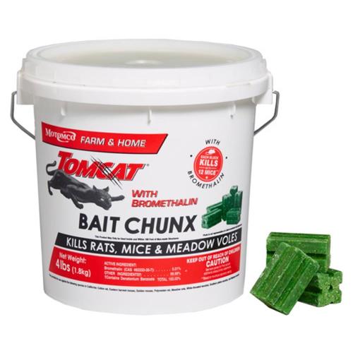 TOMCAT with Bromethalin Bait Chunx Pail 4-lb Rat and Mouse Killer in