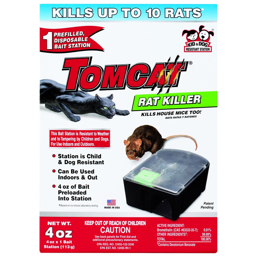 TOMCAT Rat Killer 4-oz Mouse Bait Station at Lowes.com