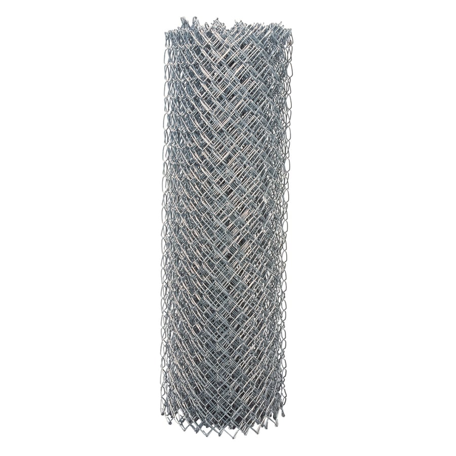 5-ft H x 50-ft W 11.5-Gauge Galvanized Steel Chain Link Fence Fabric with Mesh Size 2.375-in