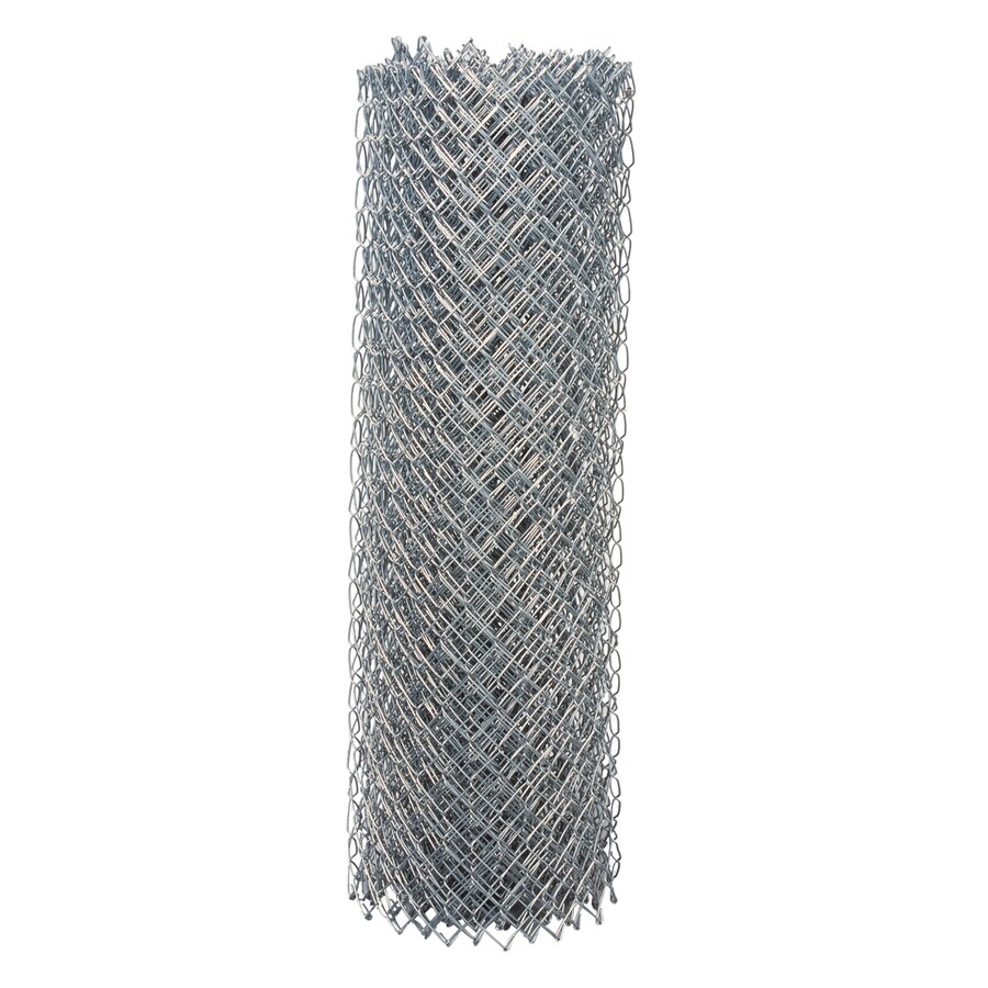 5-ft H x 50-ft W 11.5-Gauge Galvanized Steel Chain Link Fence Fabric with Mesh Size 2.375-in