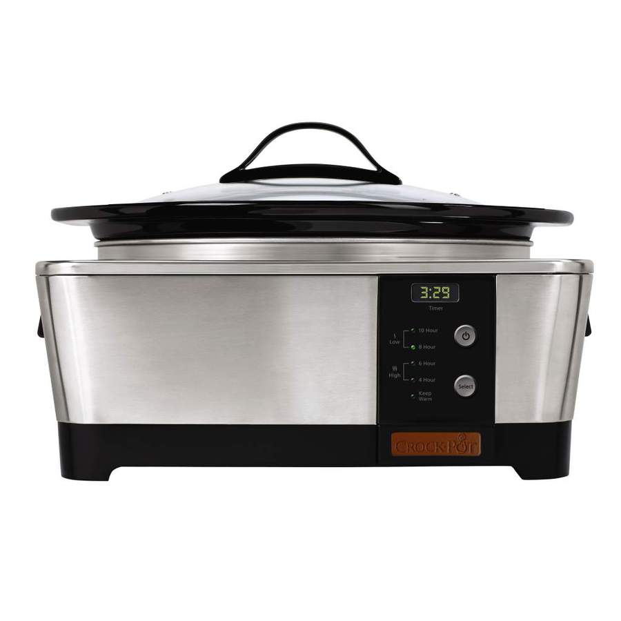 Crock-Pot SCCPTP600-S-075 6-Quart Stainless Steel Oval Slow Cooker