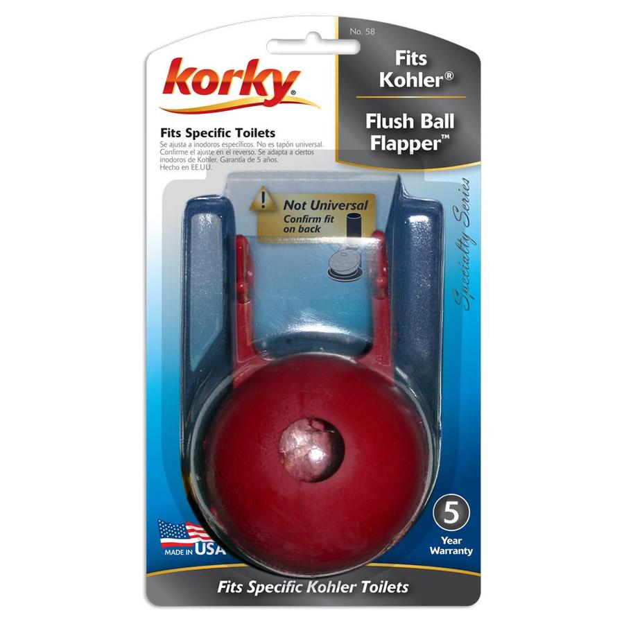 Korky Fits Kohler Flush Ball 2-in Rubber Toilet Flapper in the Toilet ...